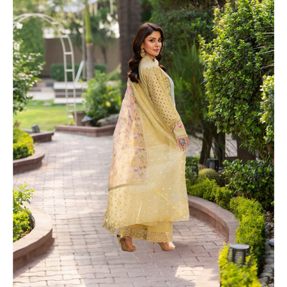 KC-1489 Chikenkari Luxury Cotton 3 Pc Collection | Ready to Wear | Karma Collection