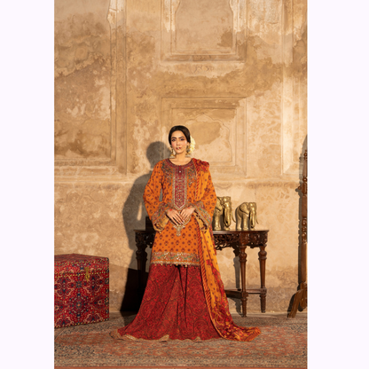 "AURA" Embroidered Georgette Collection by Karma Collection