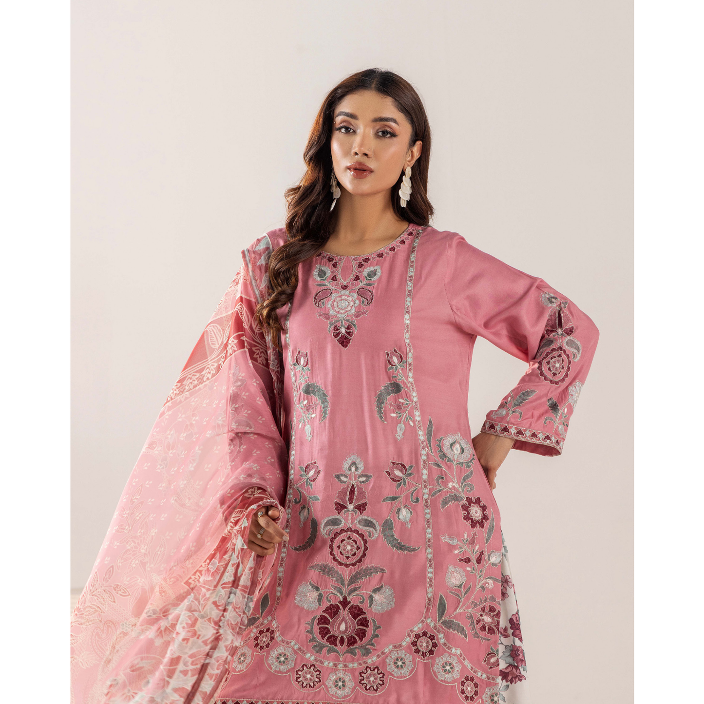 UTT-19 VOL 5 Embroidered Printed Linen Festive Collection by Traditional Thread