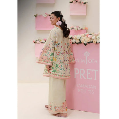 UAS-01 printed Pret by Asim jofa Printed Co Ord Set summer Collection Ready to Wear asian clothes
