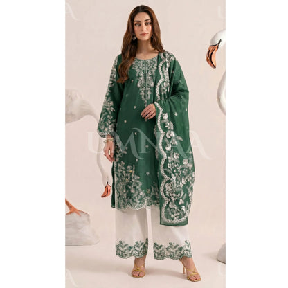 UA-190 Embroidered Cotton Collection 3 Piece | Ready to Wear | Asian clothes