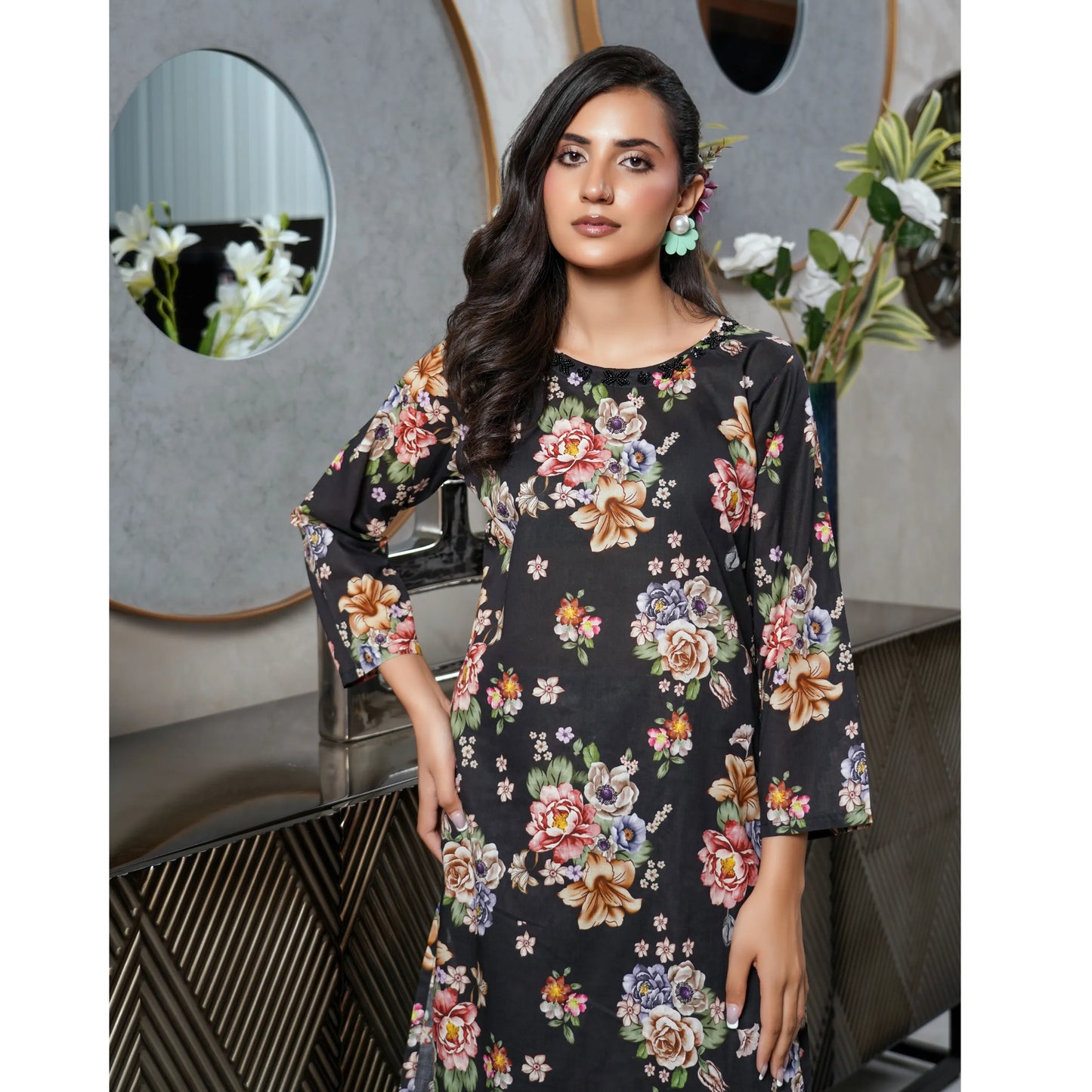 UMS-62 "Limelight" by Simrans Printed Lawn Co Ord Set Collection | Ready to Wear Pakistani Asian clothes