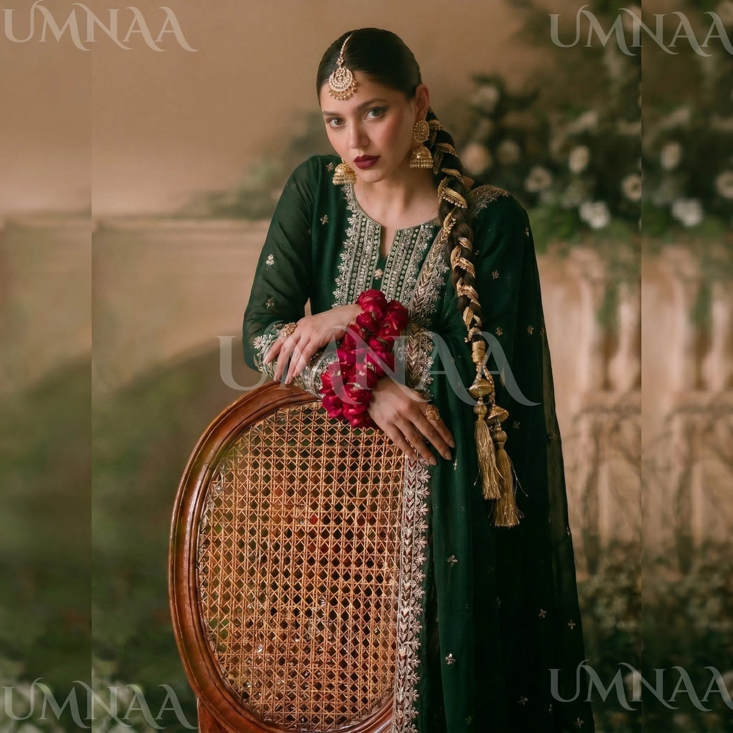 UA-210 Embroidered Chiffon Sharara Festive Collection by umnaa | Ready to Wear Pakistani Asian clothes