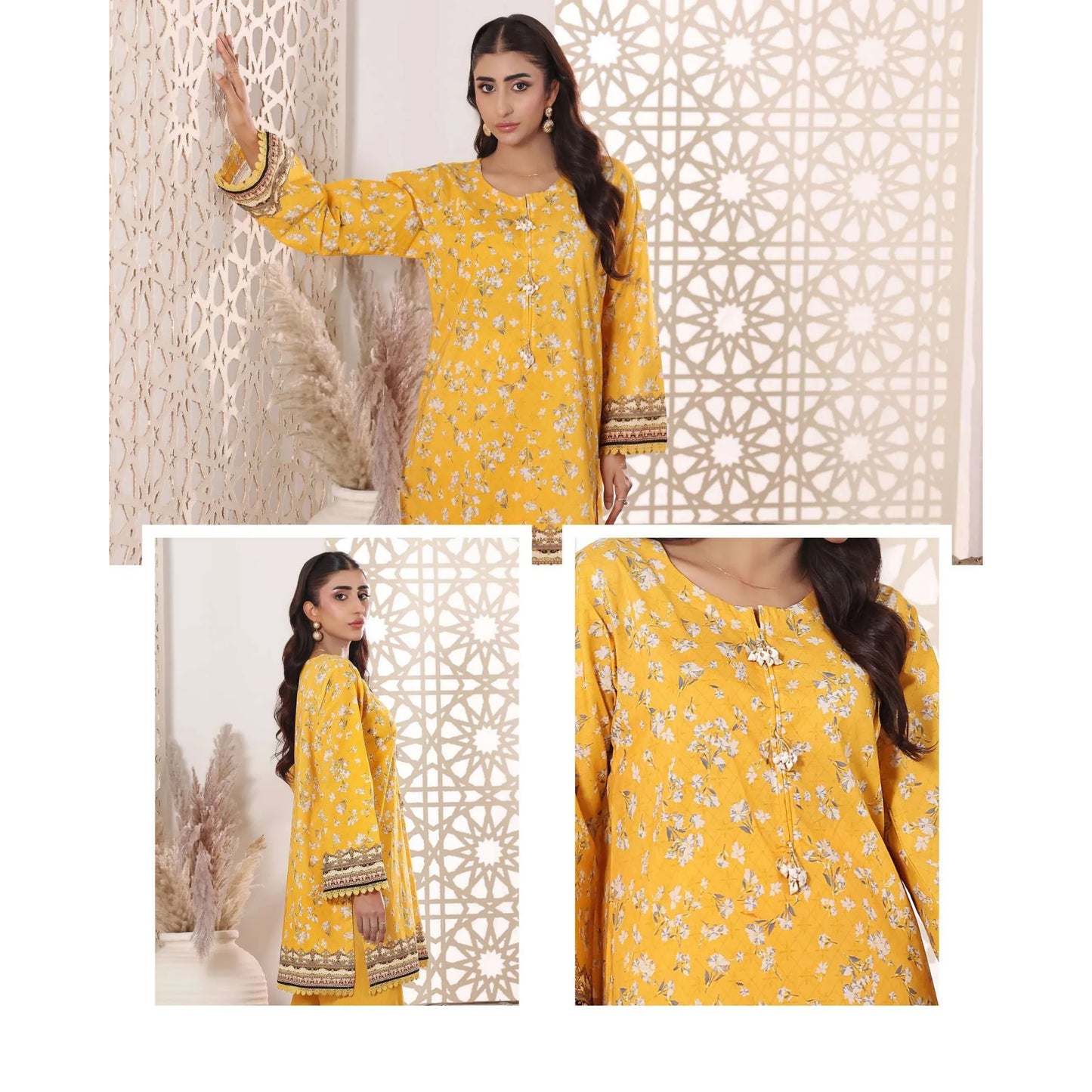 USN-19 Daily Pret Vol'8 Printed Lawn Co-Ords Set by Saphron Casual Co Ord Set Pakistani