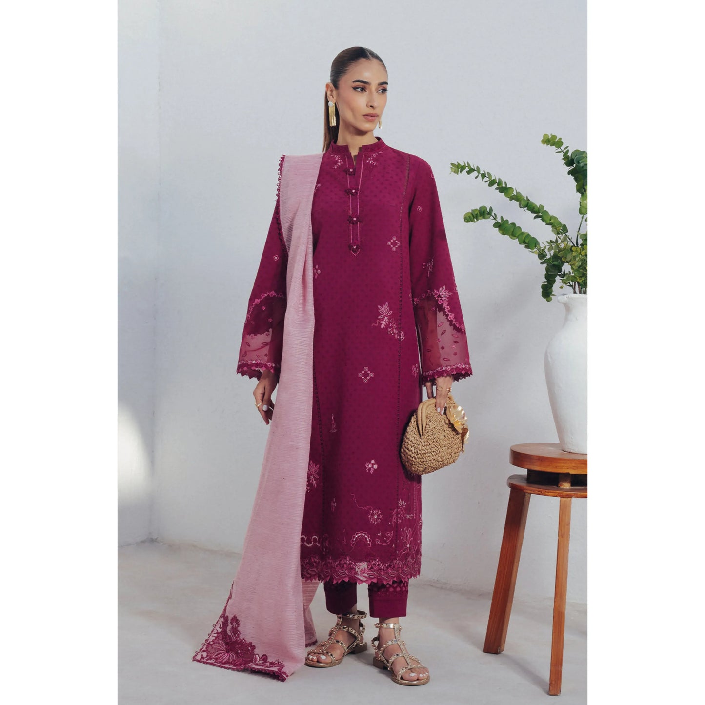UQR-01 Qalamkar Basic Pret 26" Summer Collection | Ready to Wear Asian clothes