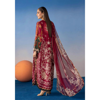 UMS-67 Ethnic Rozana by Simrans Poly Lawn Kaftan Co Ords set
