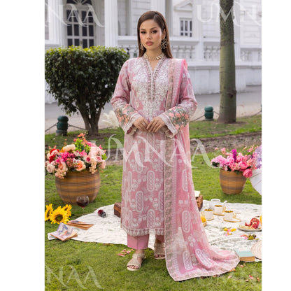 UA-250 Embroidered Cambric Cotton Collection by Umnaa