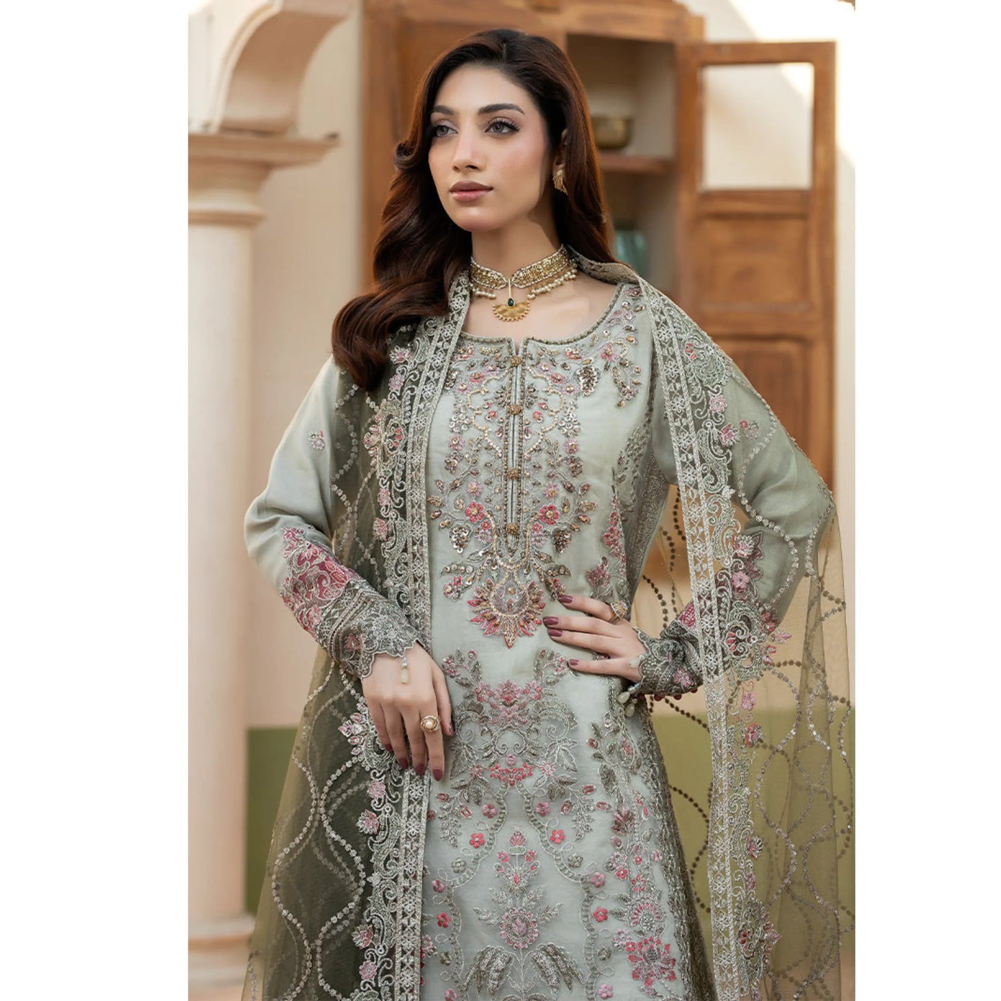 UA-271 Imrozia Inspired Luxury Organza Collection | Umnaa
