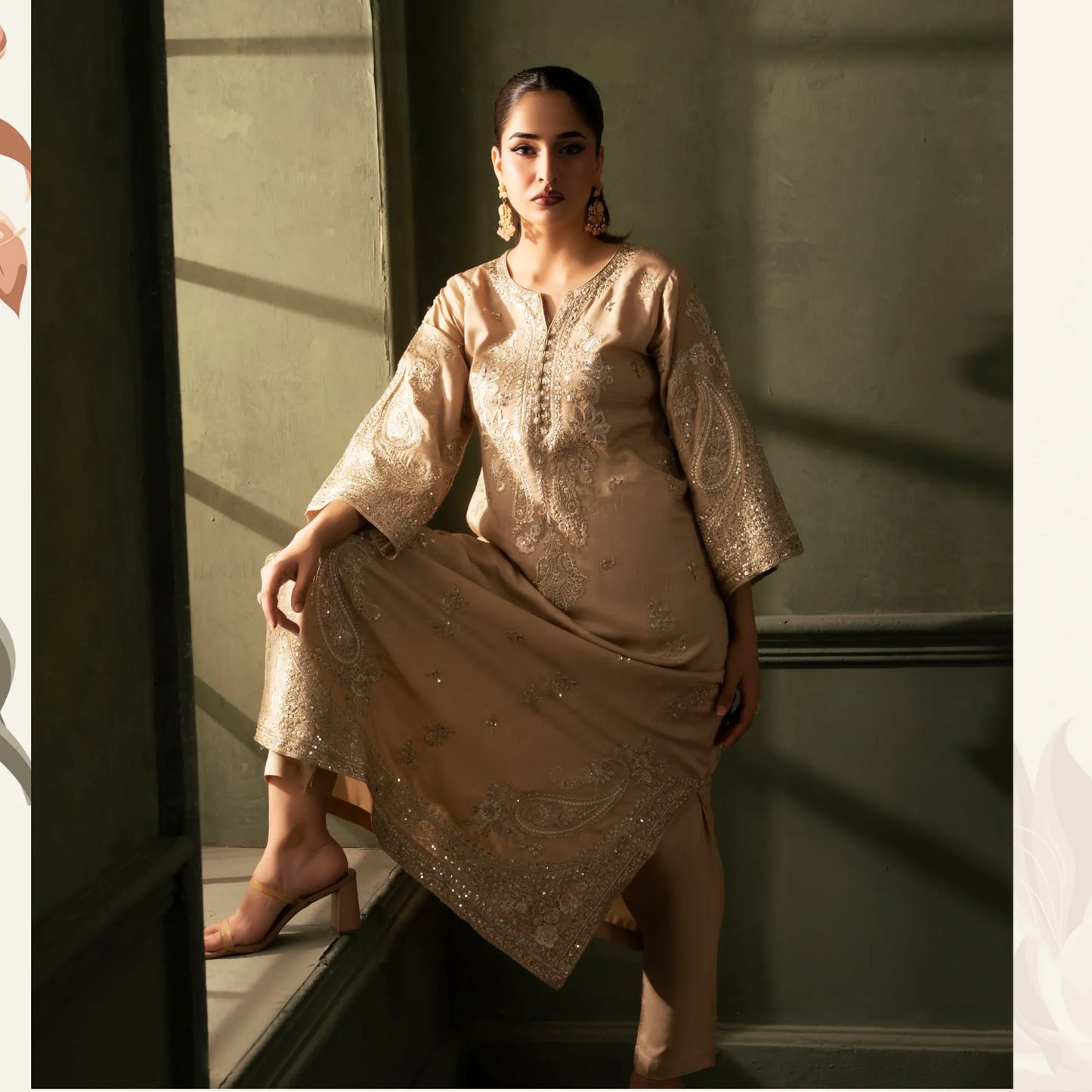 UTT-24 "Ethnic Essence" Luxury Viscose 2 Pc Collection | Traditional Thread
