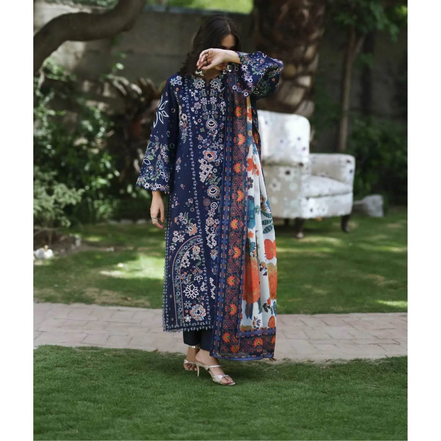UCA-48 "Breath" Embroidered Cotton Lawn Collection | Casuallite