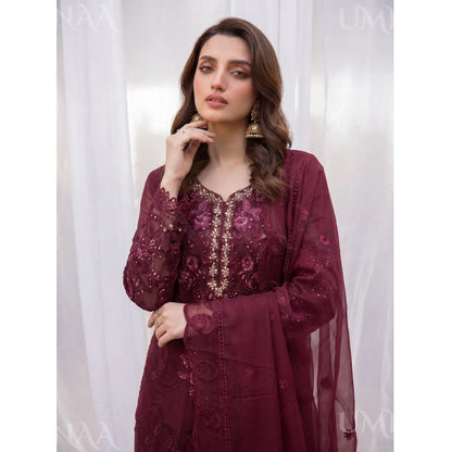 UA-295 Luxury Chiffon 3 Pc Collection | Umnaa