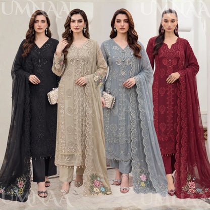 UA-299 Luxury Chiffom Collection 3 Pc | Umnaa