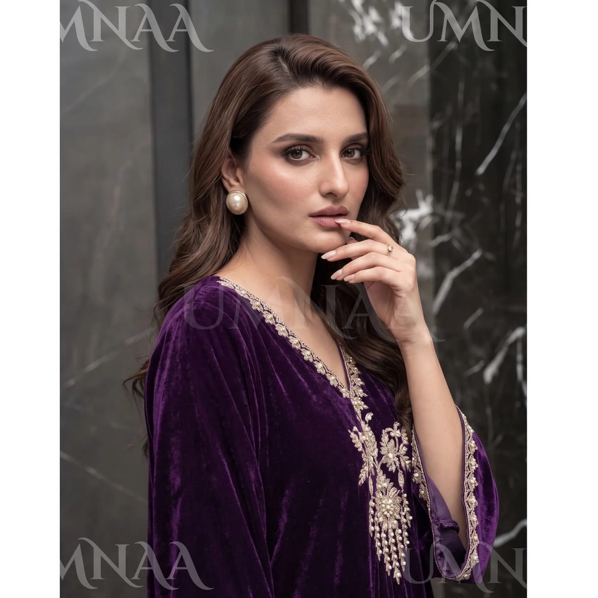 UA-304 Luxury Embroidered Kaftan 1 Pc | Umnaa