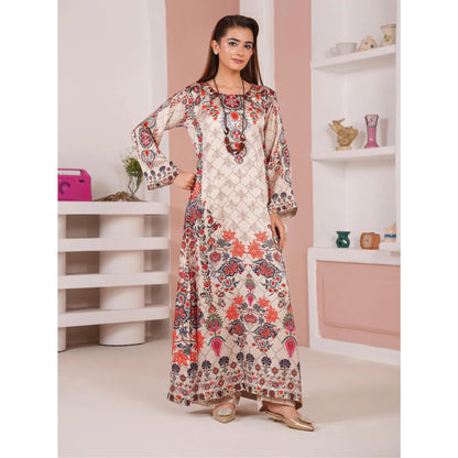 UA-312 Printed Shamooz Silk Printed Kaftan Style Co-Ord Set| Umnaa