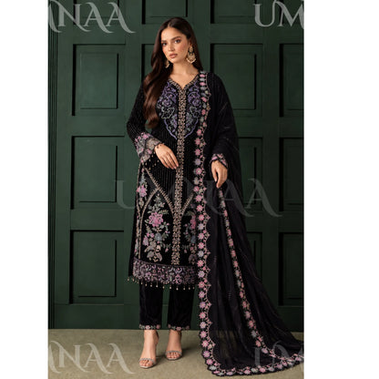 UA-314 Embroidered Luxury Velvet Collection | Umnaa