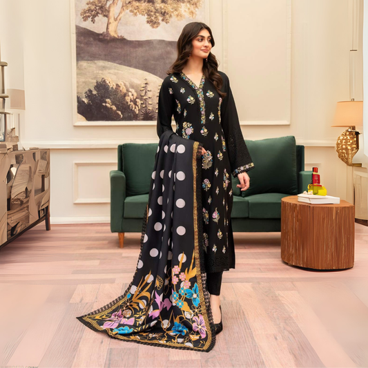 3 Pc Ready to Wear Embroidered Collection | Karma Collection | UMKC01001