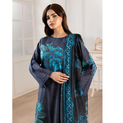 RA-15 Embroidered Trending Printed Farshi Shalwar Lawn Collection 3 Pc | Raniya.h