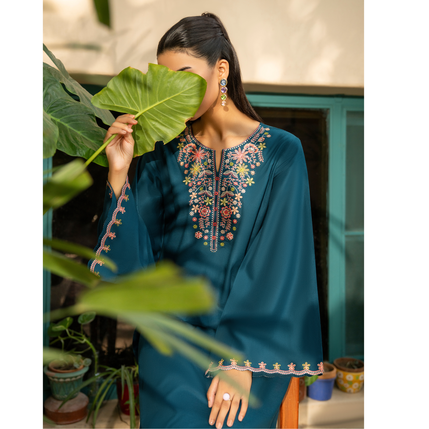 UCA-29 "Misha" Embroidered Linen Ready to Wear Winter Collection by Casuallite