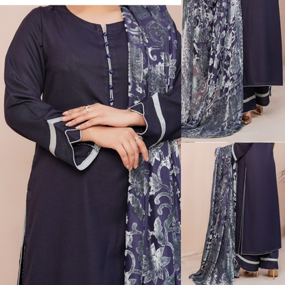 UMS-54 "Venus" by Simrans Palachi Shawl Linen Shalwar kammez Winter Collection