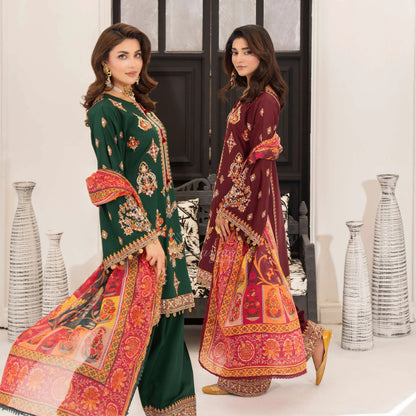KC-1557 "Ferisha" Embroidered Festive Collection by Karma Collection