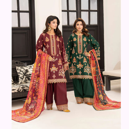 KC-1557 "Ferisha" Embroidered Festive Collection by Karma Collection