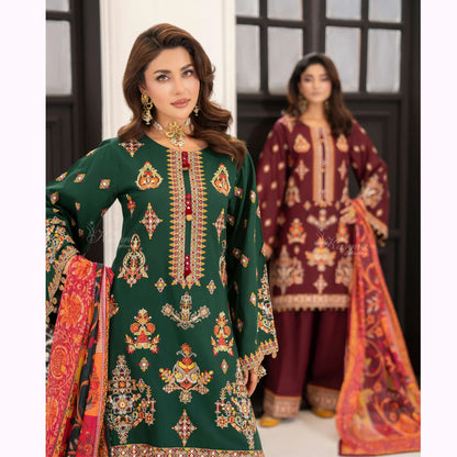 KC-1557 "Ferisha" Embroidered Festive Collection by Karma Collection