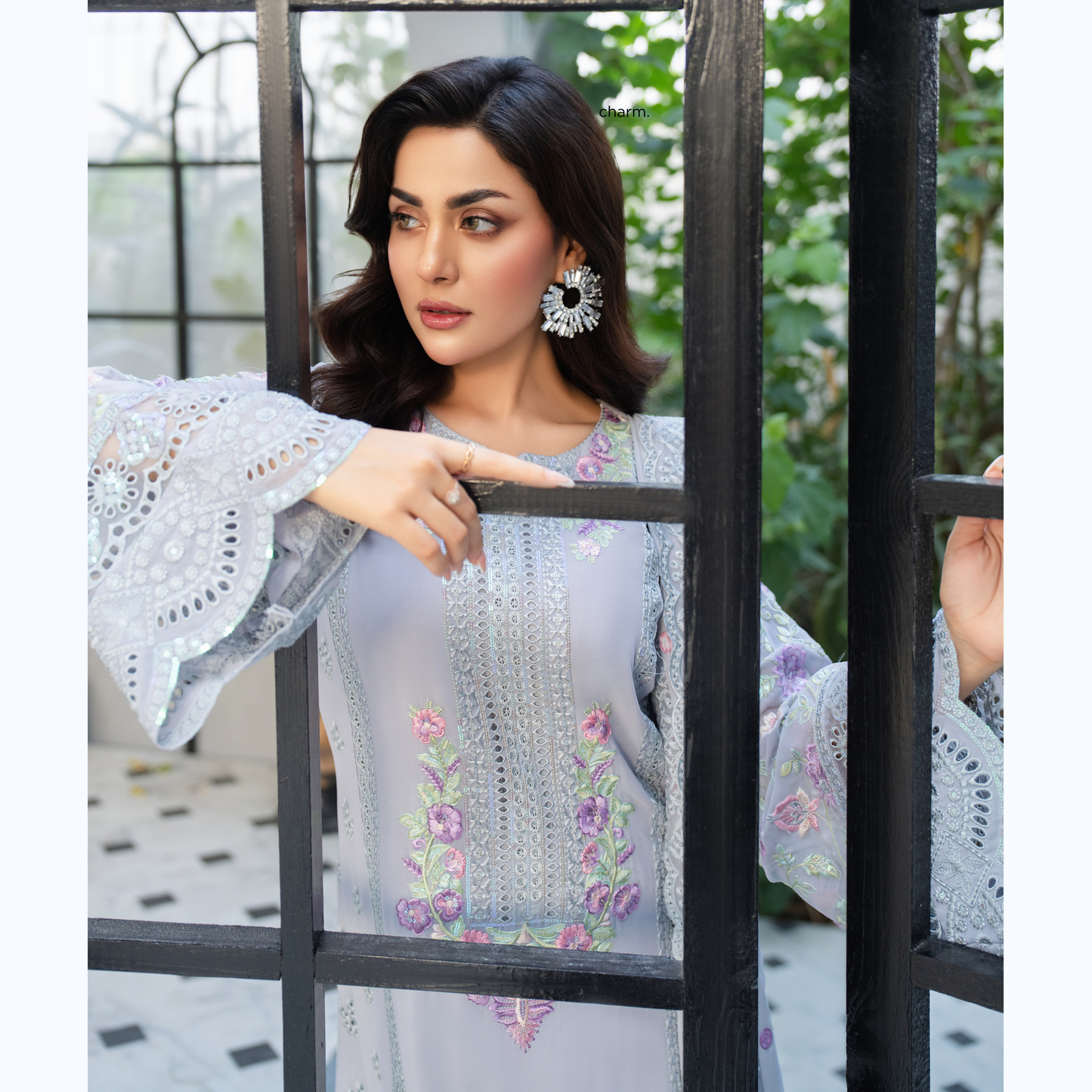 3 Piece Luxury Chiffon Ready to Wear Collection | karma Collection UMKC0901
