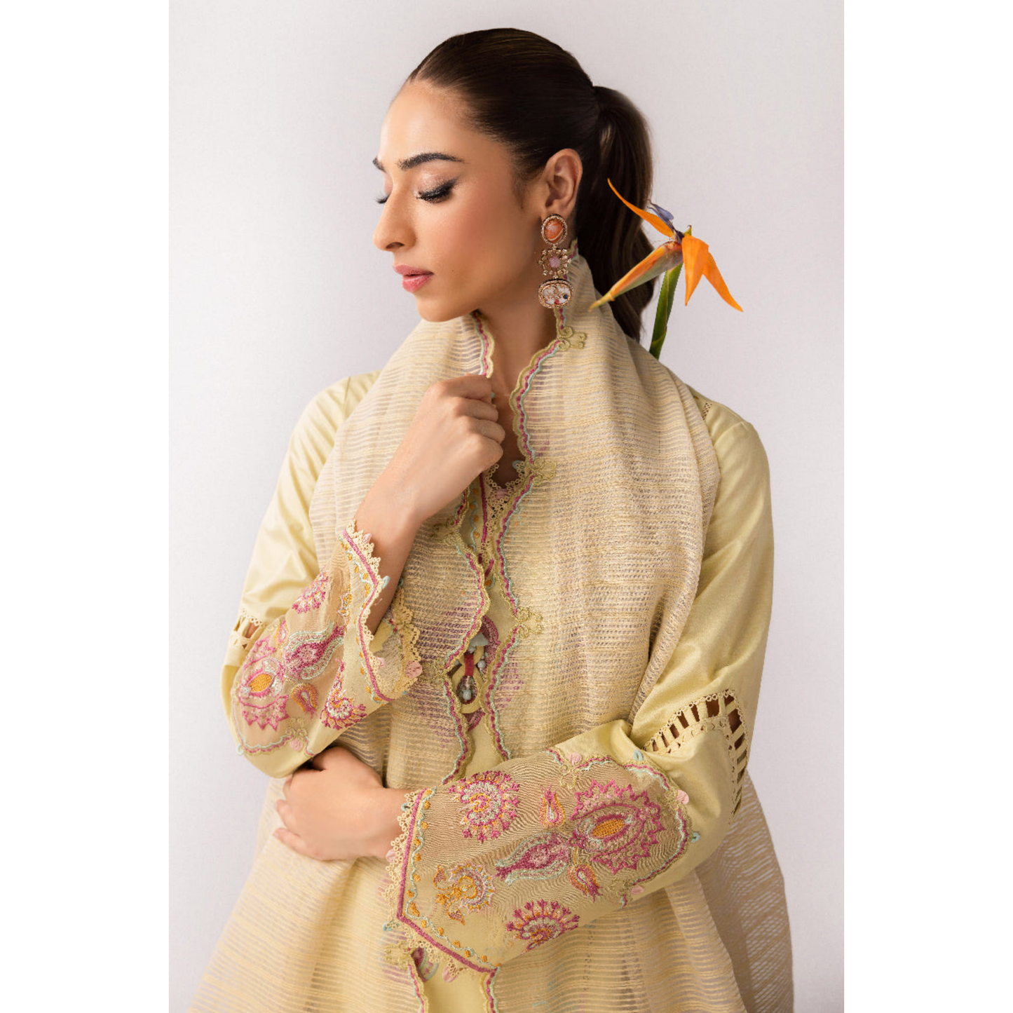 3 Pc Festive Embroidered Collection  | Ready to Wear | Qalamkar