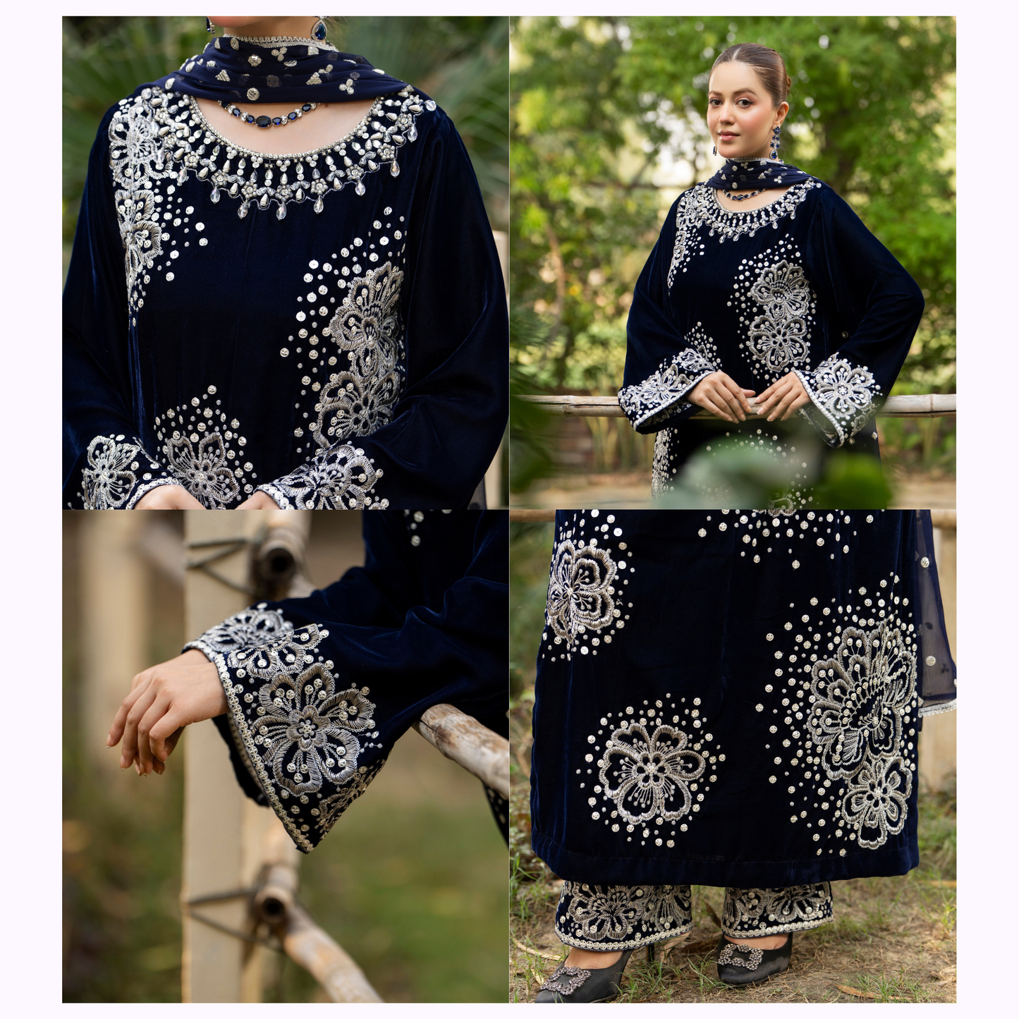 F-491 "Sehar" Embroidered Velvet Collection by Karma Collection
