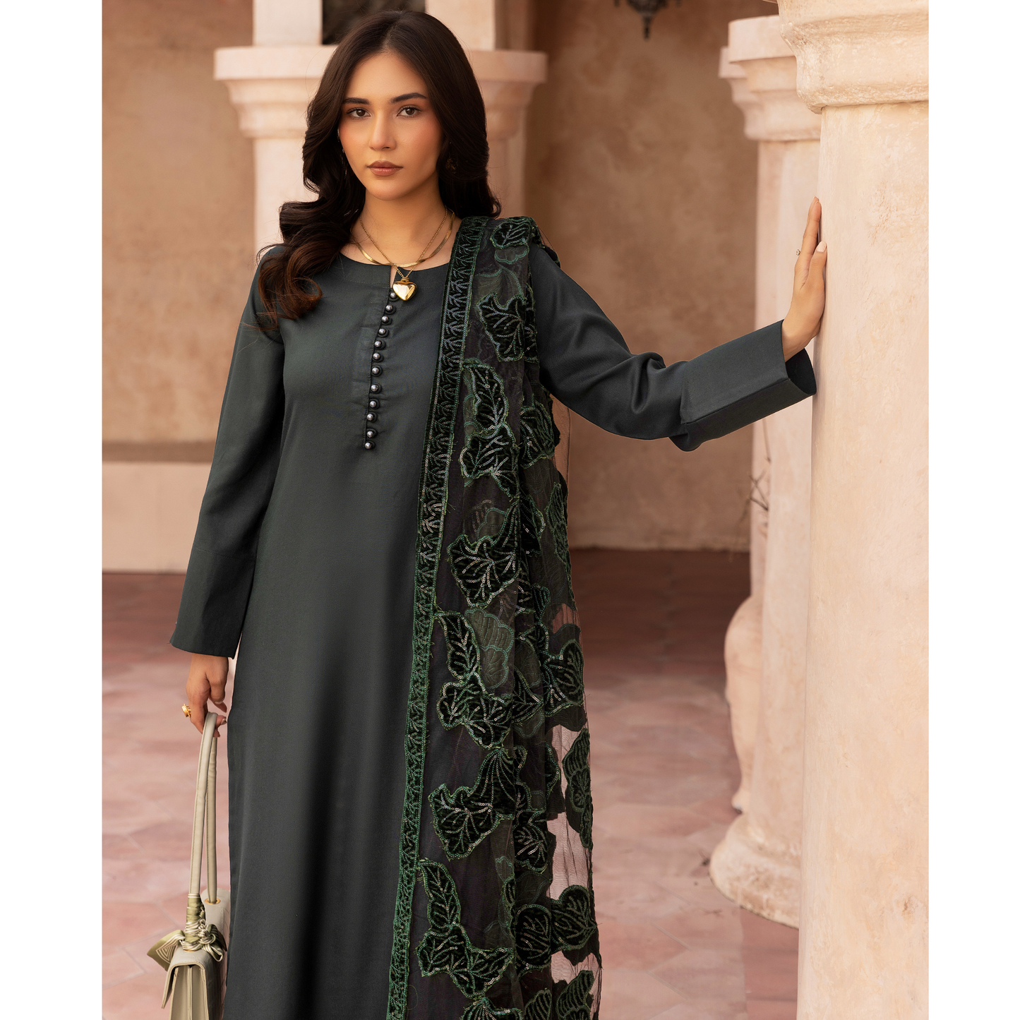 UMS-45 NURA LUX by Simrans Laserkari Dhanak Winter Collection | Ready to Wear | Asian Clothes