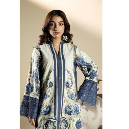 UTT-16 "AMALTAS" winter Slub Embroidered Printed Co-Ords set | Ready to Wear Pakistani | Traditional Thread