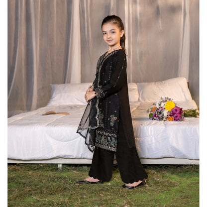 UMS-55 Janan Mother Daughter Chikenkari Jacquard Eid Edit by Simrans | Ready to Wear Asian Pakistani clothes
