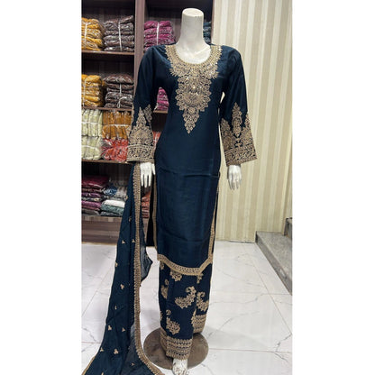 UA-168 Mother–Daughter Embroidered Viscose Matching Festive Collection by Umnaa