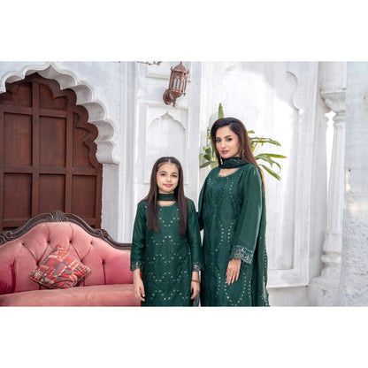UMRZ-54 "Image Kari" Linen Festive Mother & Daughter Collection by Rangz