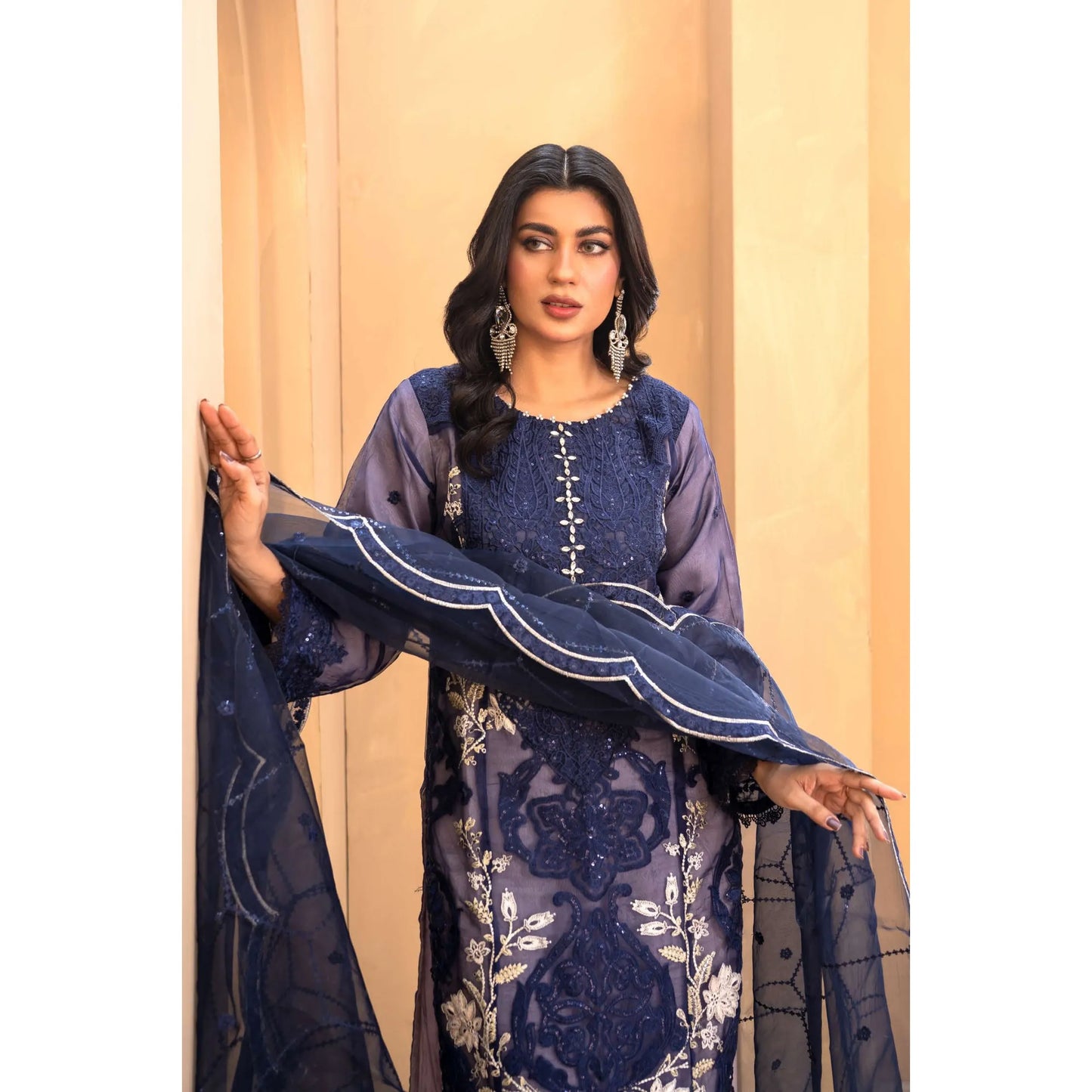 UMRZ-56 Maria.b Oraganza by Rangz Embroidered Festive Organza Collection