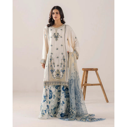 UTT-18 VOL 4 Embroidered Printed Linen Festive Collection by Traditional Thread