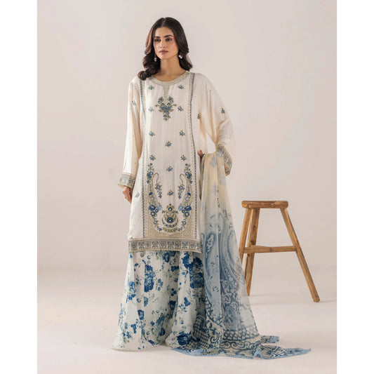 UTT-18 VOL 4 Embroidered Printed Linen Festive Collection by Traditional Thread
