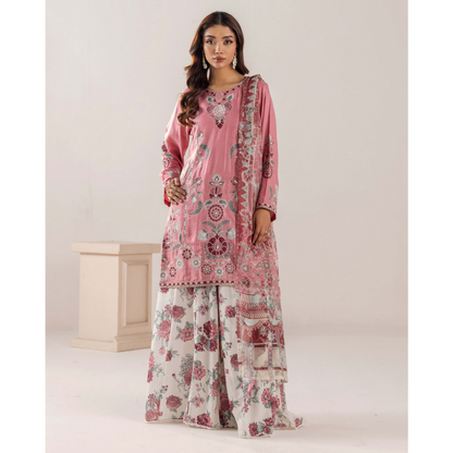UTT-19 VOL 5 Embroidered Printed Linen Festive Collection by Traditional Thread