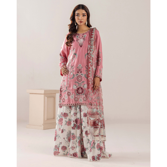UTT-19 VOL 5 Embroidered Printed Linen Festive Collection by Traditional Thread