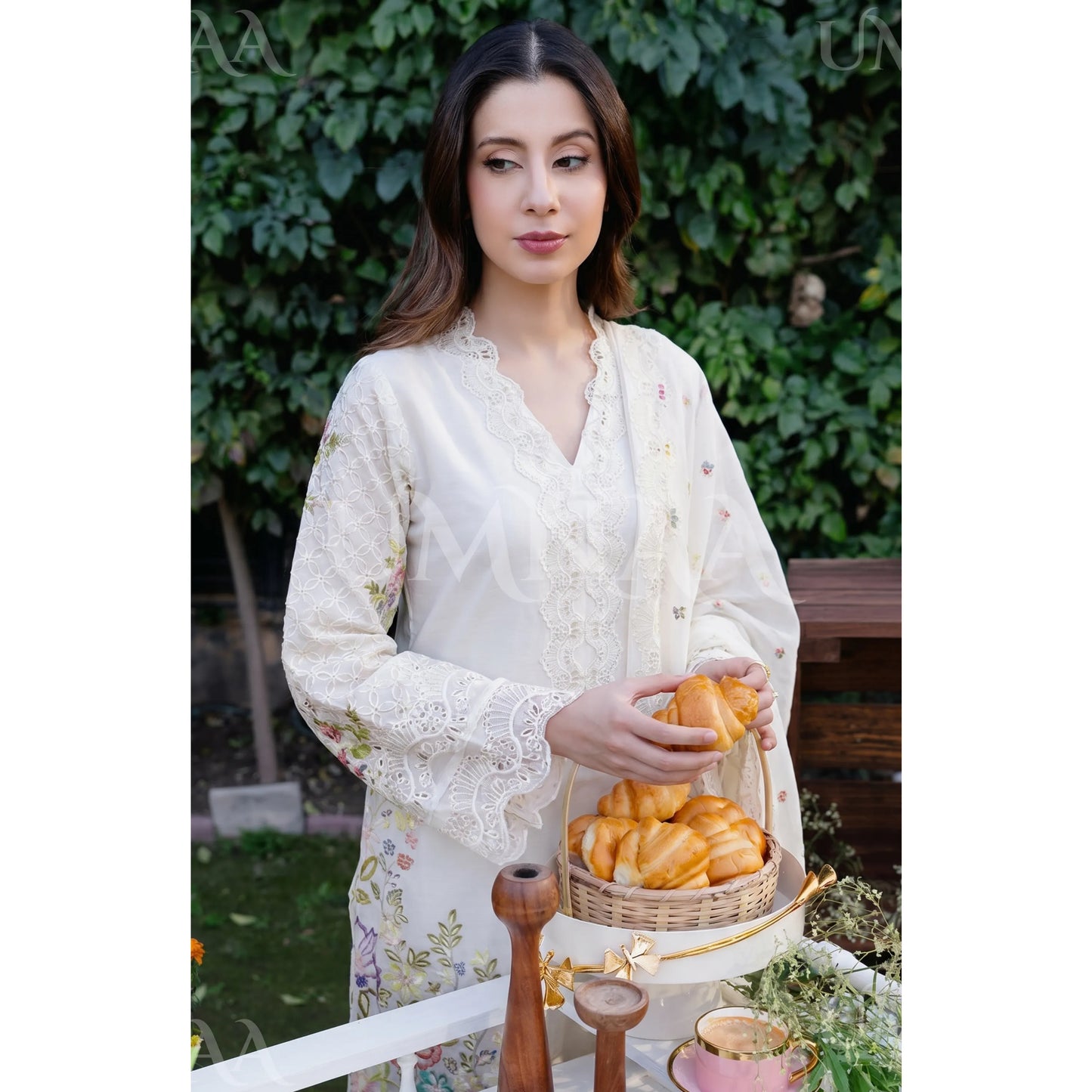 UA-191 Embroidered Cotton Collection 3 Piece | Ready to Wear | Asian clothes