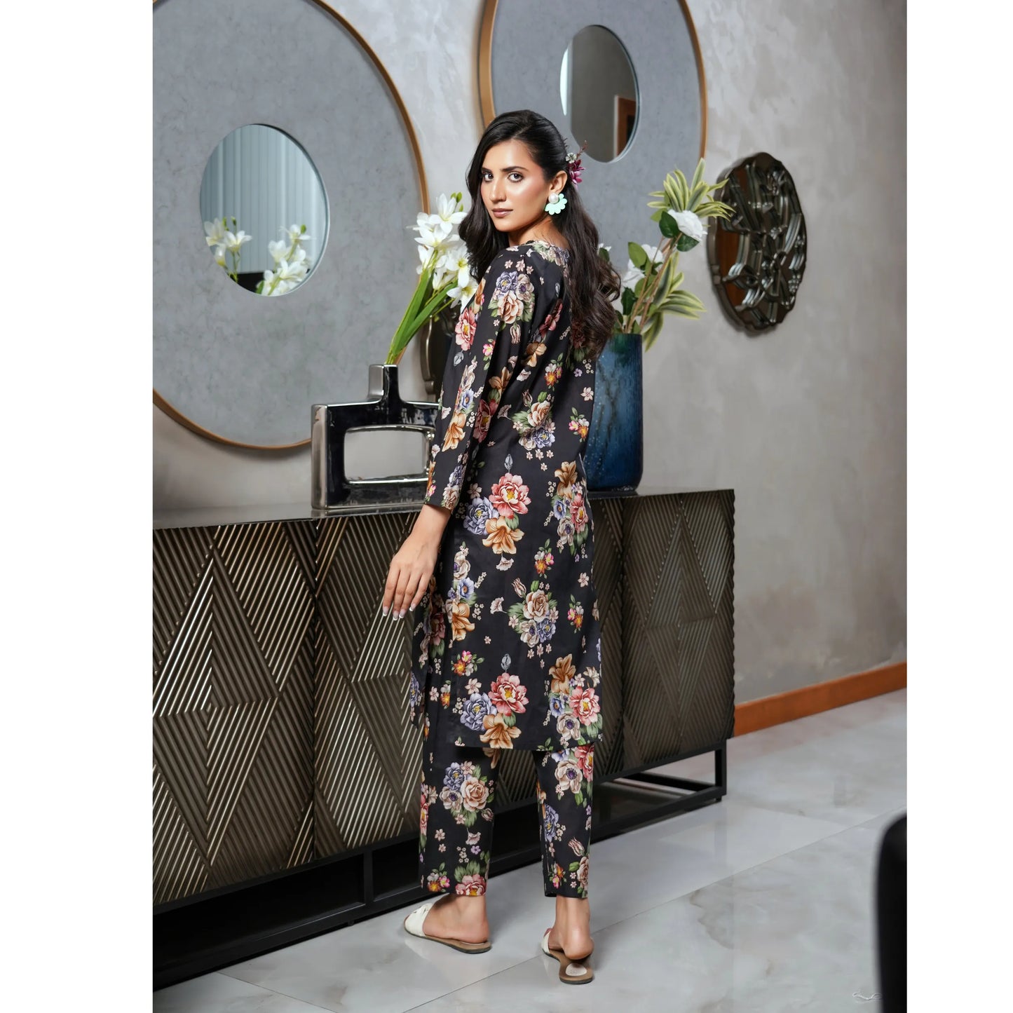 UMS-62 "Limelight" by Simrans Printed Lawn Co Ord Set Collection | Ready to Wear Pakistani Asian clothes