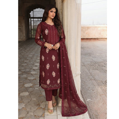 UA-201 Embroidered Cotton Festive Collection By Umnaa | Ready to Wear Pakistani Asian clothes