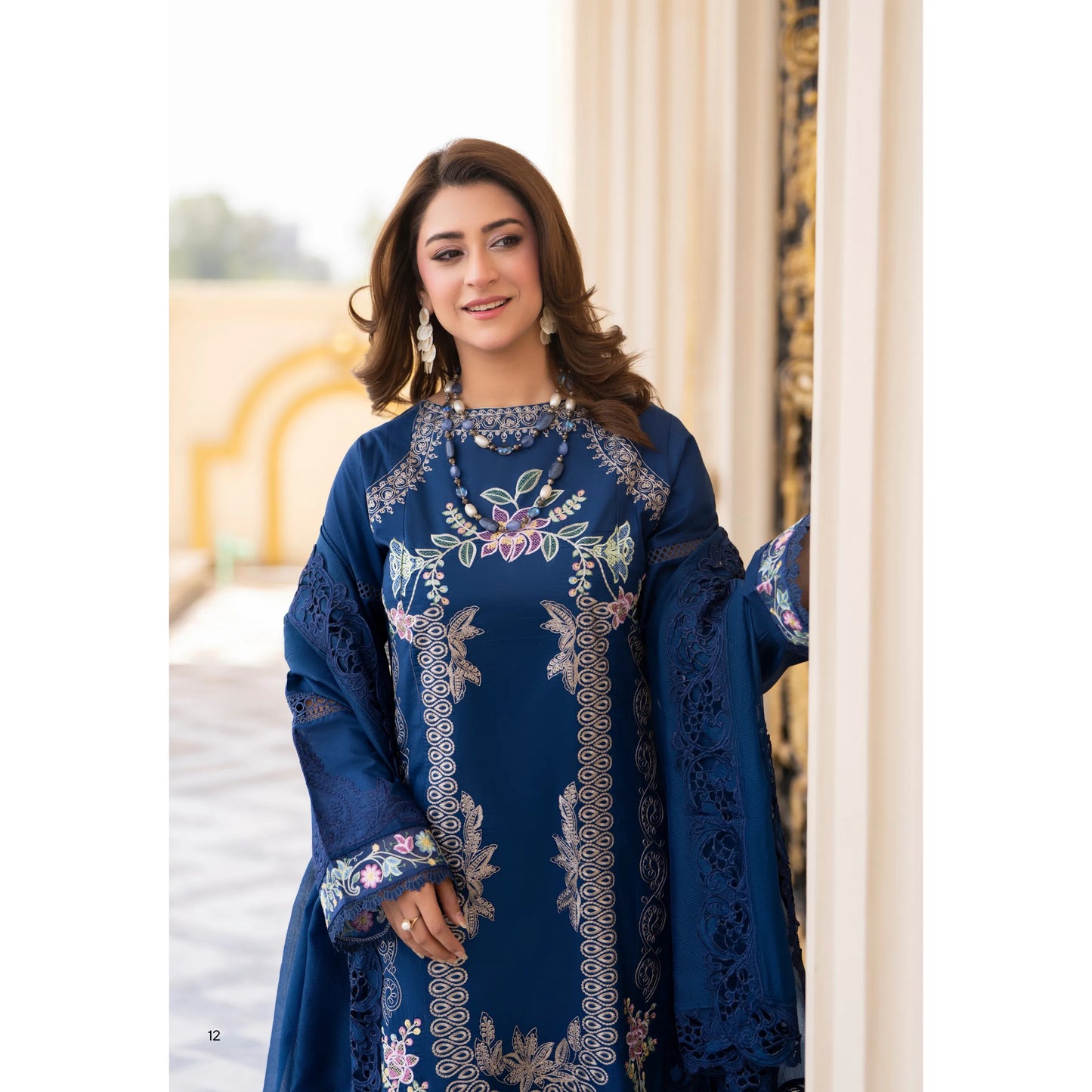 RA-31 Range-e-Eid Embroidered Lawn 3 Piece Collection by Raniya.h | Ready to Wear Pakistani Asian clothes