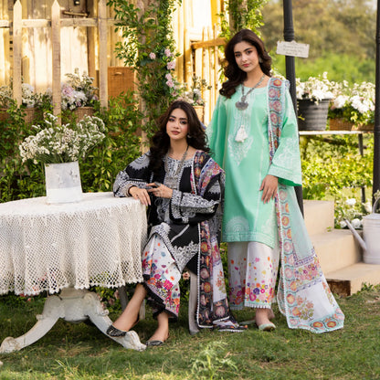 KC-1574 "Sunheri" Embroidered Festive Cambric Cotton Collection by Karma Collection