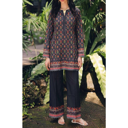 USN-20 Printed Lawn 2 Piece Co-Ord Set for Women | Soft Summer Casual Wear by Saphron
