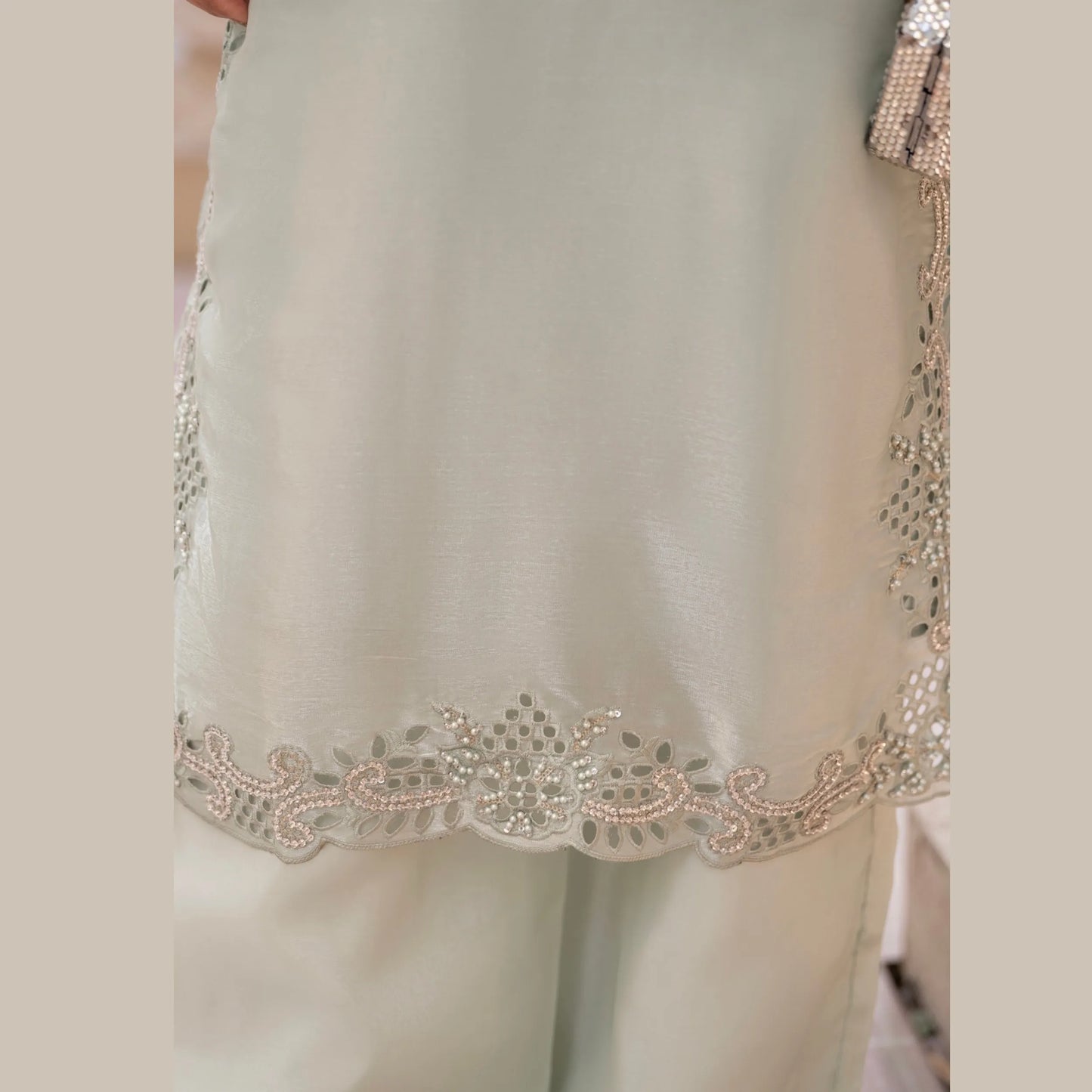 RA-36 Embroidered Sheesha Silk 3 Piece Suit | Premium Embroidered Silk Dress with Dupatta | Women's Party & Festive Wear