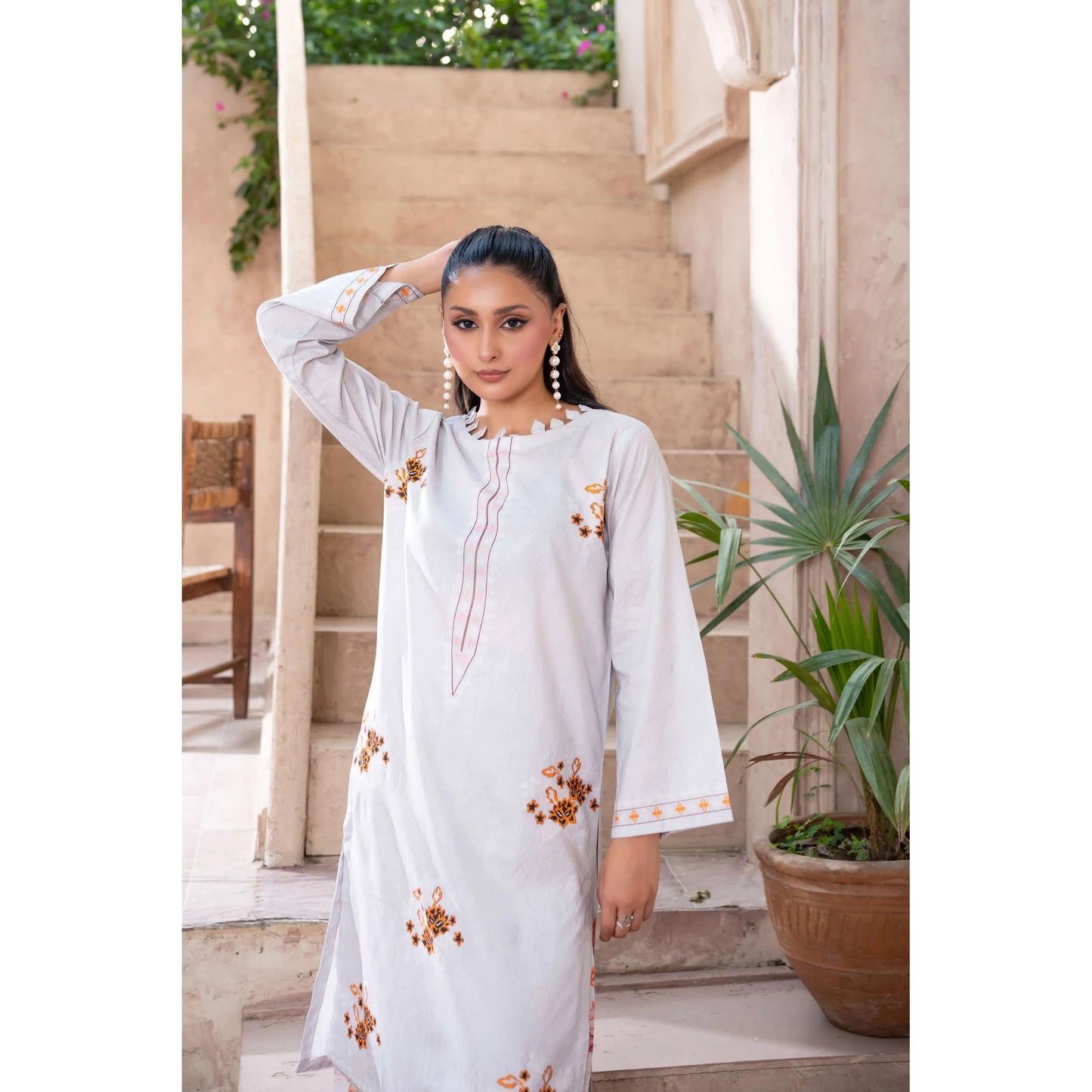 UMRZ-64 "Reat" by Rangz Embroidered Lawn Co Ord set collection| Ready to Wear Pakistani Asian clothes
