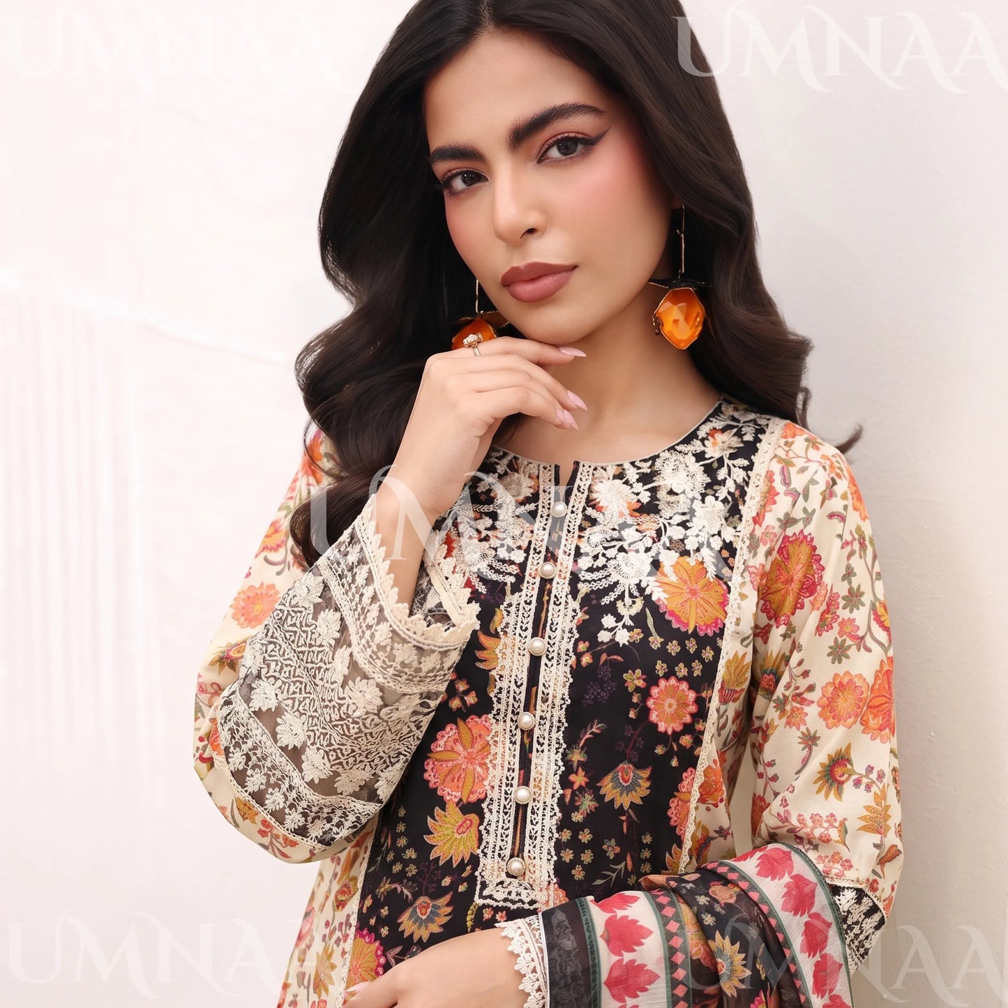 UA-334 Embroidered Viscose 3 Pc Collection Ready to Wear Pakistani Asian clothes by Umnaa