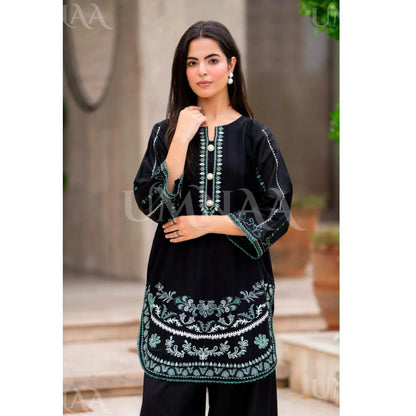 UA-277 Embroidered Trendy Cotton Co-Ord Set | Umnaa