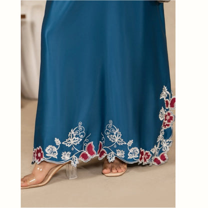 RA-39 Embroidered kaftan 2 Pc - Raniya.h
